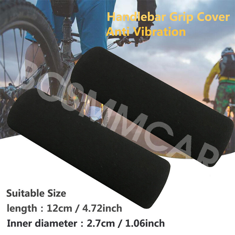 2pcs Grip Puppy Motorcycle Foam Anti-Vibration Comfort Handlebar Grip Cover