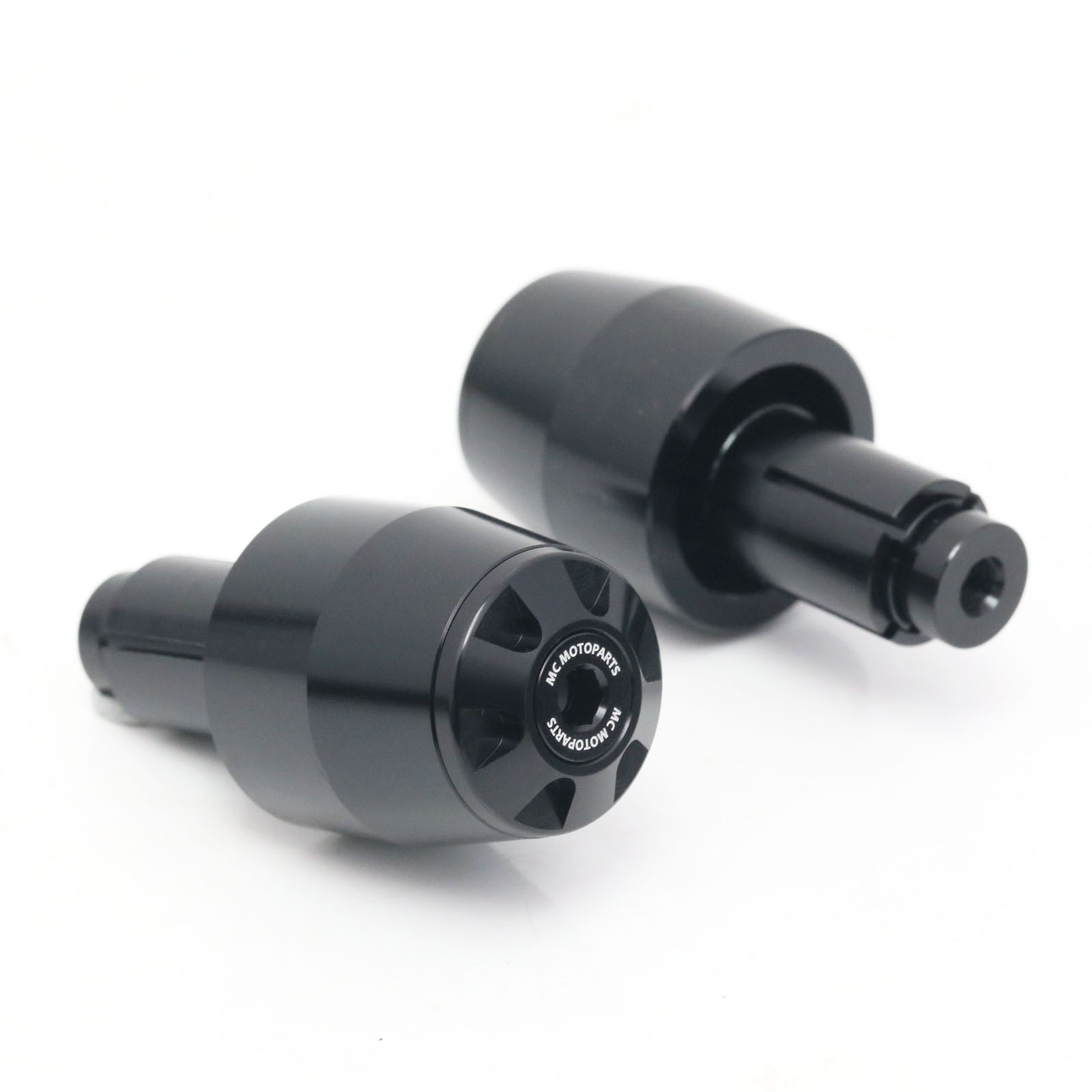 Anodized Black Bar Ends Pair STORM For MV Agusta Brutale 675 12 13 14 15
