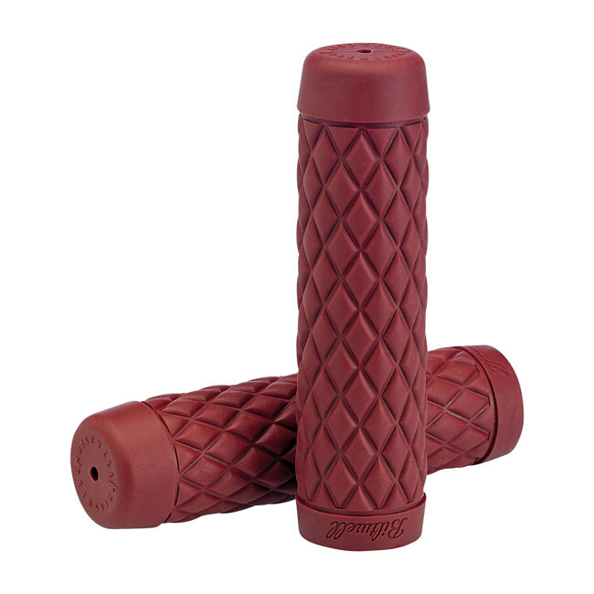 Biltwell Torker TPV Motorcycle Motorbike Grips 7/8″ – Oxblood
