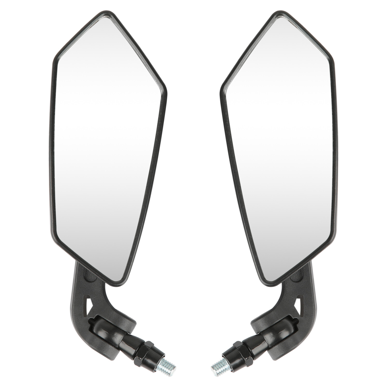 2X Motorcycle Rearview Side Wing Mirror Matte Black For Can Am Ryker 600 900 ACE
