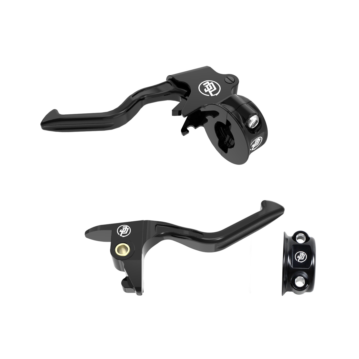 Easy Pull Clutch & Brake Lever Hand Controls Fits Harley 2018-2024 Softail FXBB