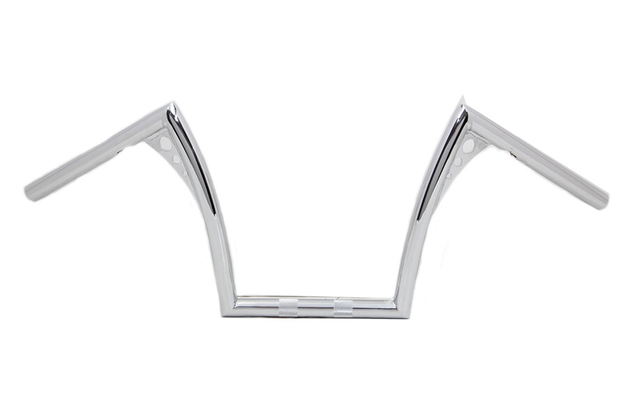 12 inch Z-Bar Handlebar with Indents fits Harley Davidson
