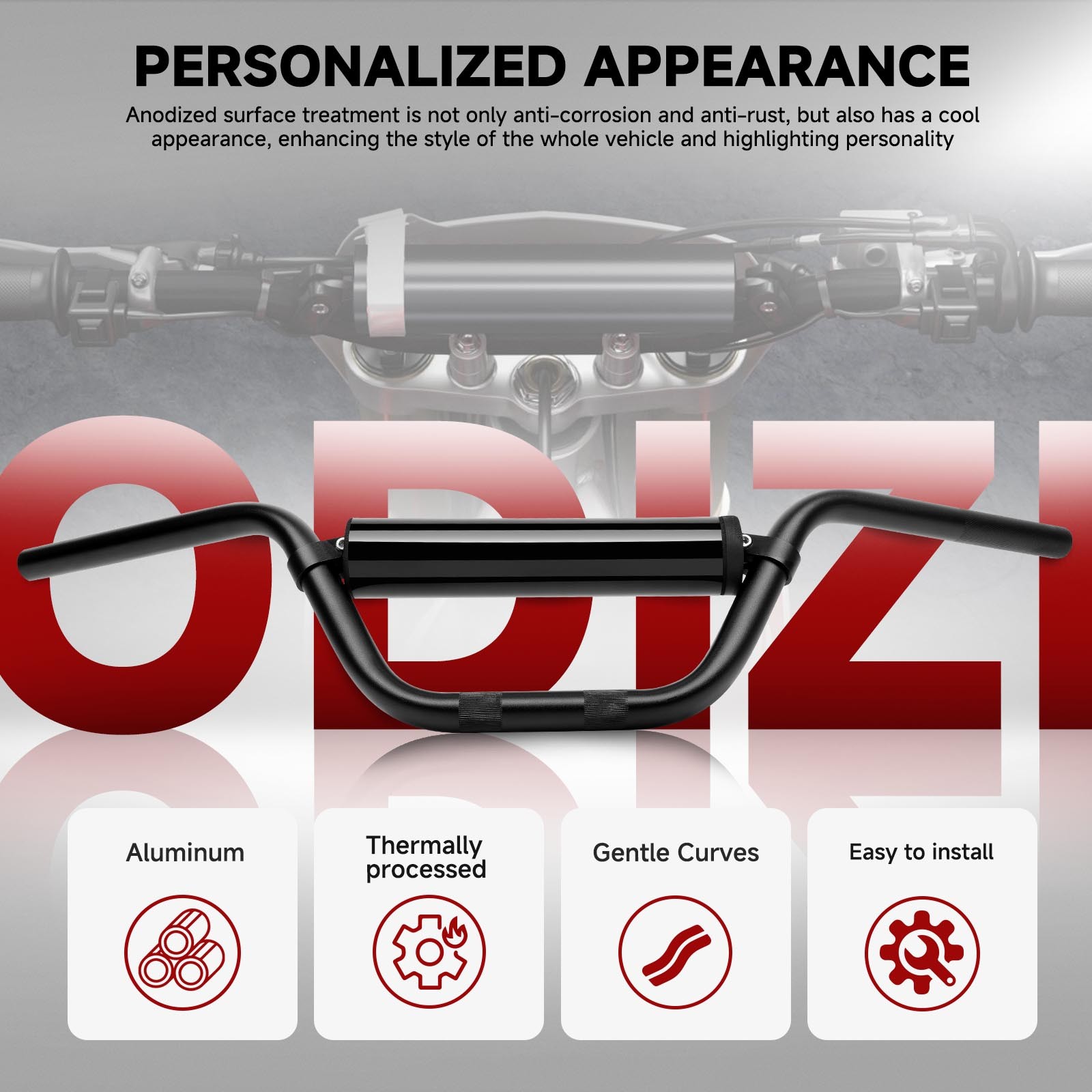 ATV 7/8″ 22mm Handlebar Handle Bar For Yamaha Banshee 350 YFZ350T 1987-2006