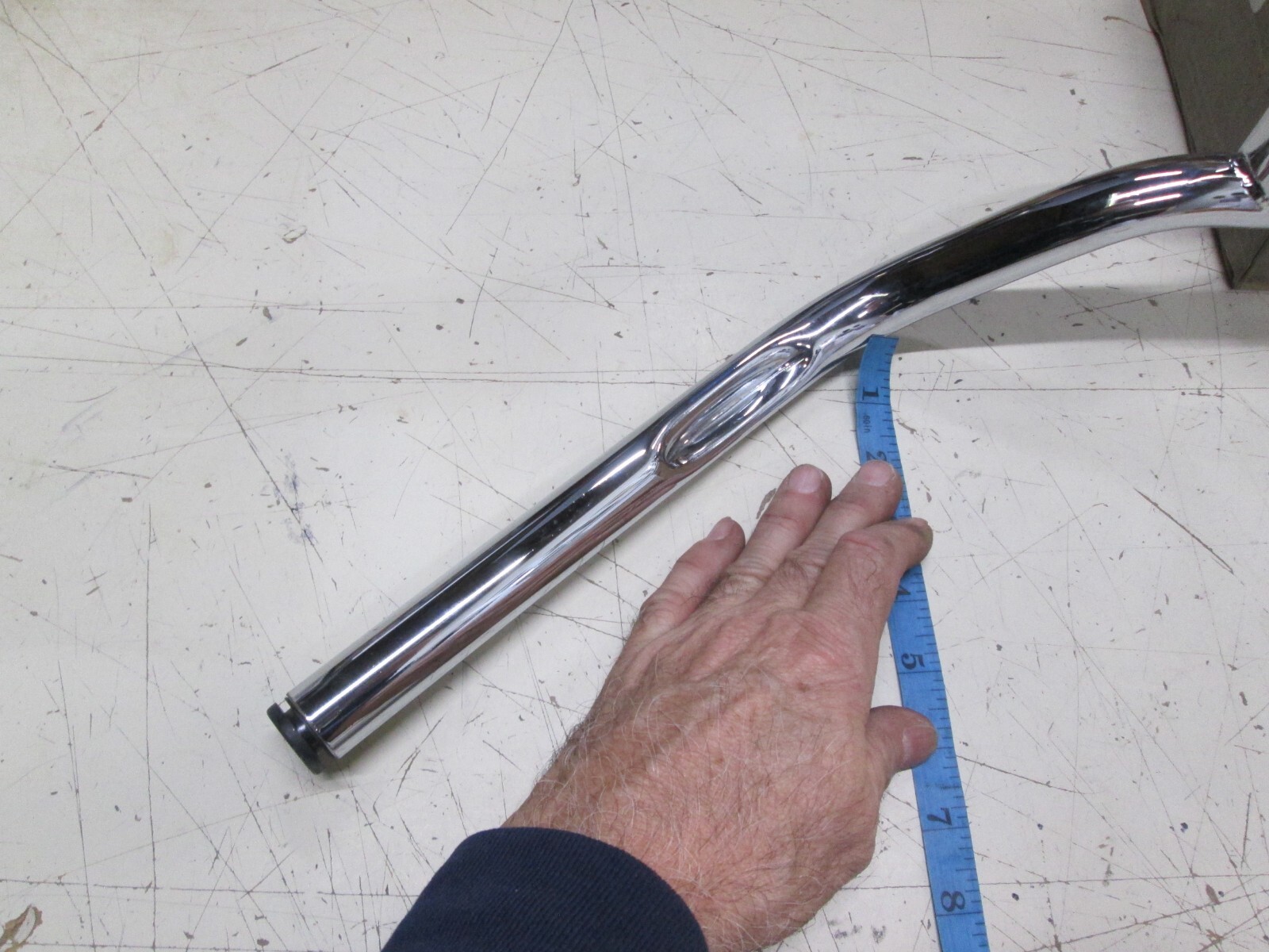 ROADKROME MOTORCYCLE TEE-BAR T-BAR 6″ RISER HANDLEBARS – 1 INCH CHROME