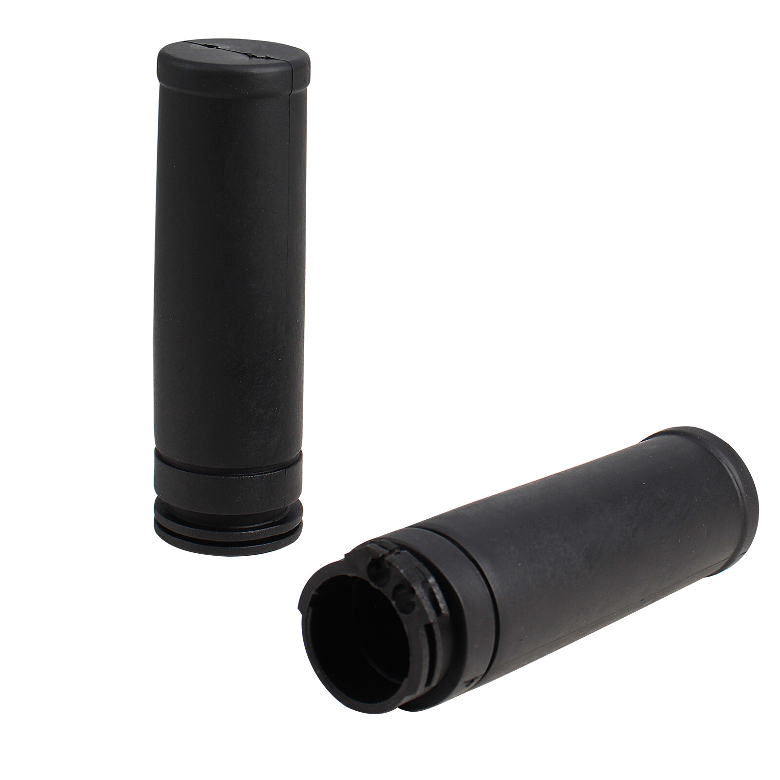 A Pair of Front 1inch Rubber & Plastic Hand Grips #56666-04 #56667-04 For Harley