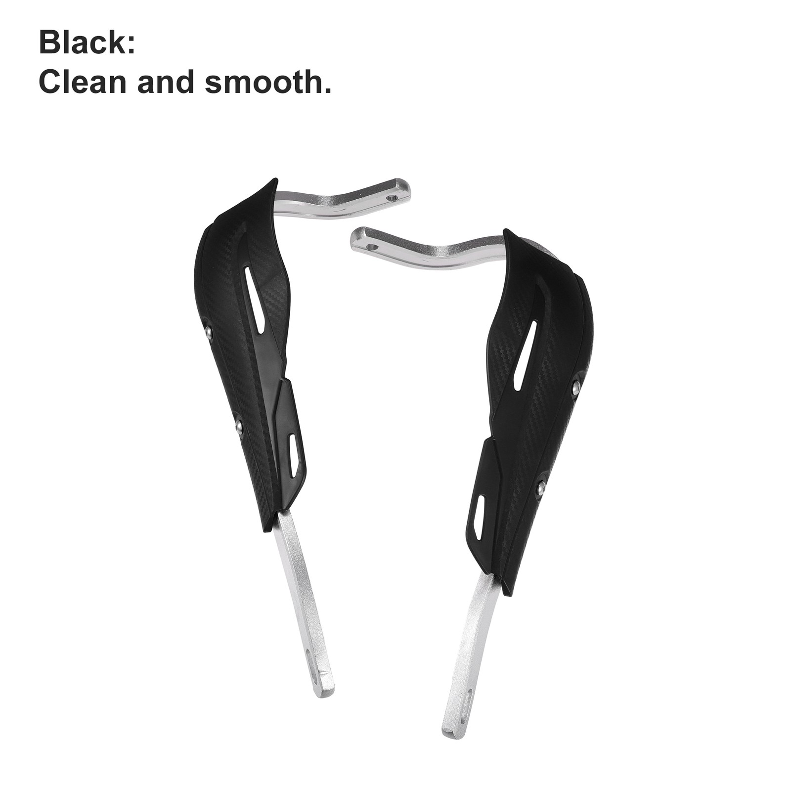 1 Set Black Off-road Motorcycle Aluminum Alloy Handlebars Plastic Handguards