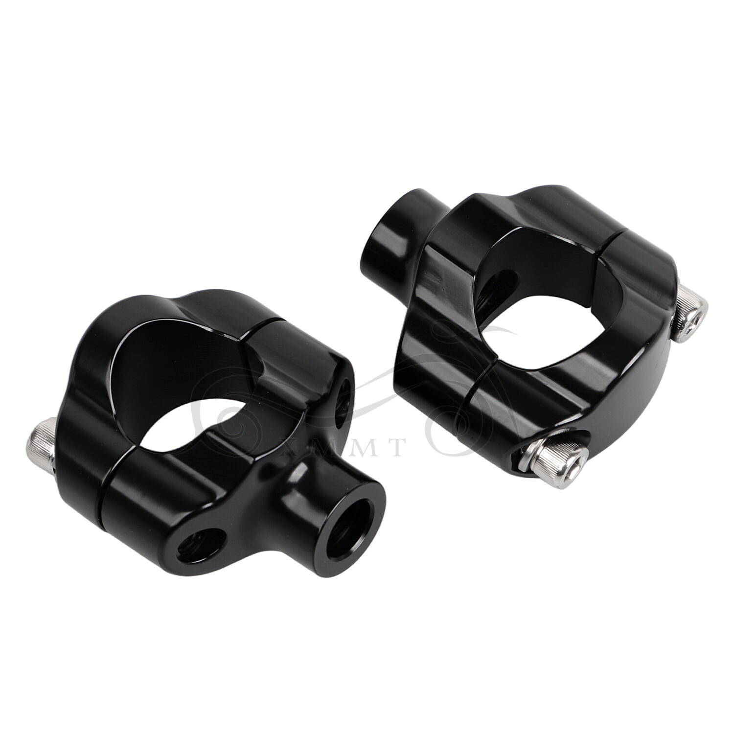 1 1/2″ Tall Handlebar Risers Clamps For Harley 1-1/4″ Bars Softail Motorcycle