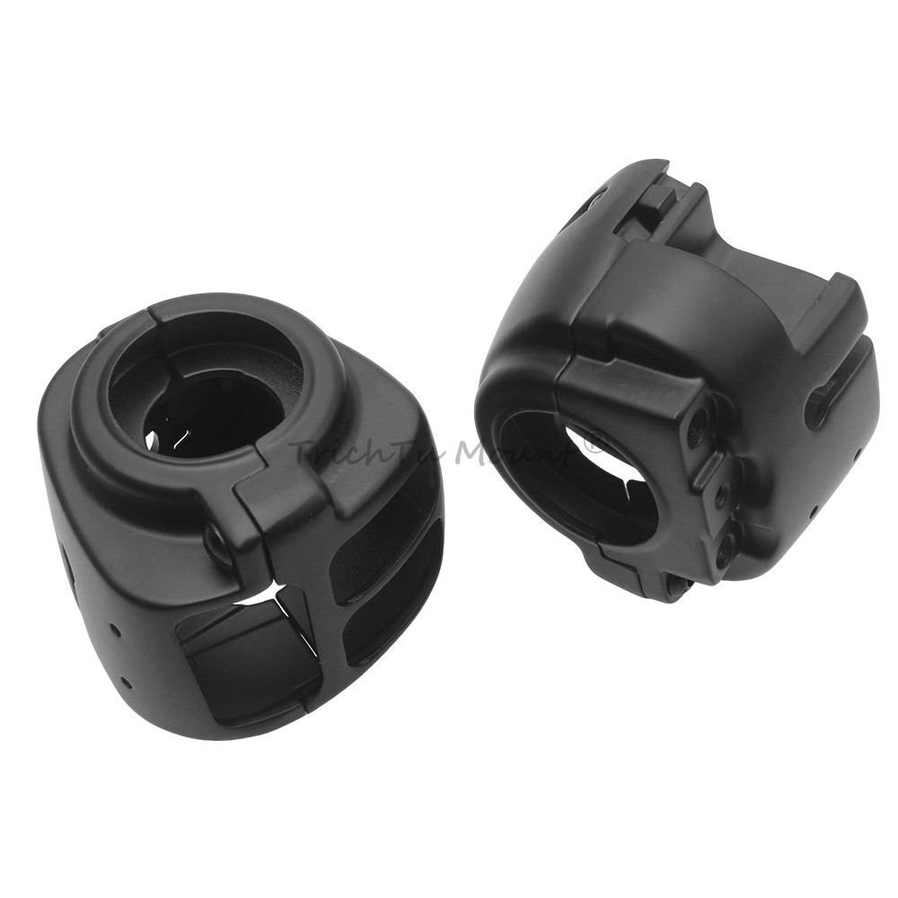 Matte Black Handlebar Switch Housings Cover For Harley Softail Heritage Classic