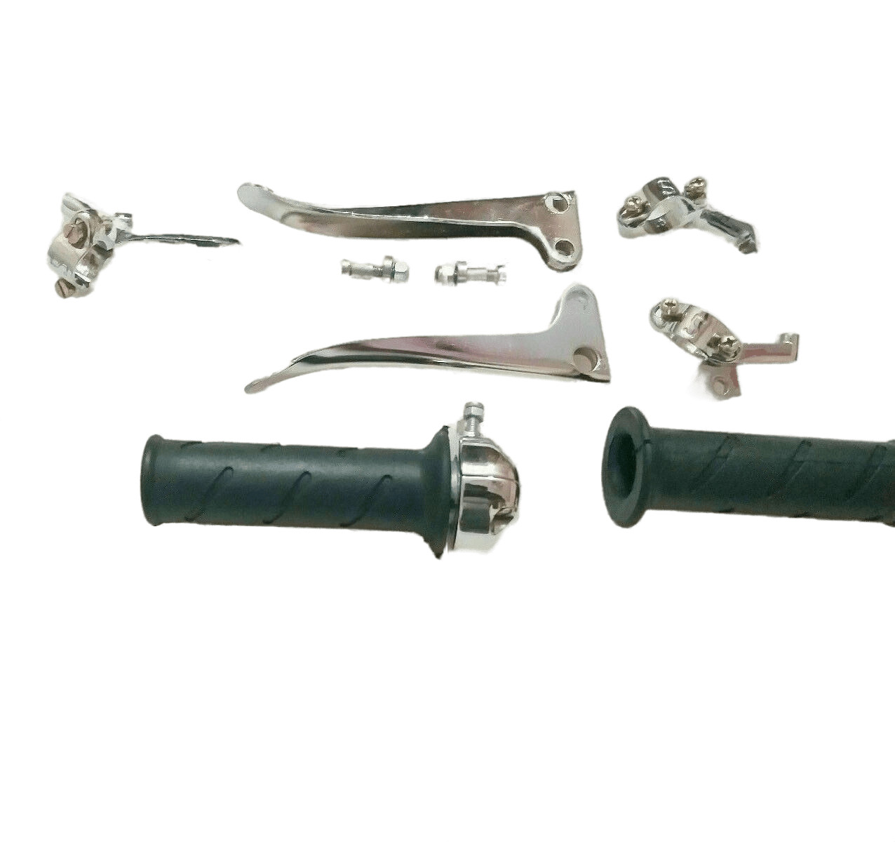 Fit For Royal Enfield Triumph BSA Early Model 7/8″ Handlebar Grip Lever Set