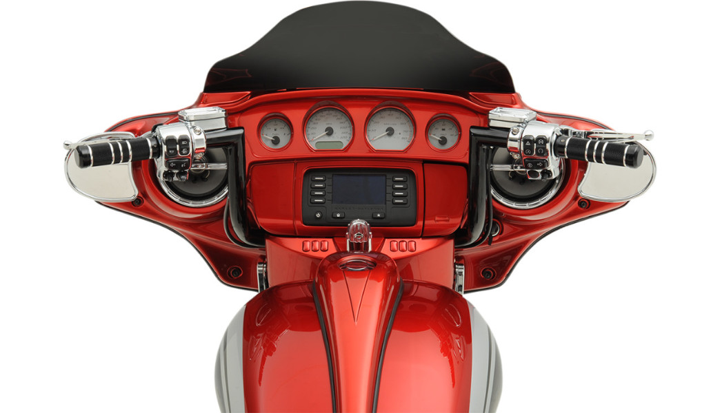 Todd’s Cycle 10″ Black 1-1/4″ Ape Hanger Handlebar for Harley Batwing FLH 96-22