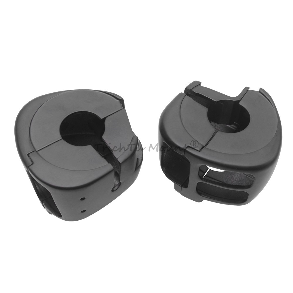 Matte Black Handlebar Switch Housings Cover For Harley Softail Heritage Classic