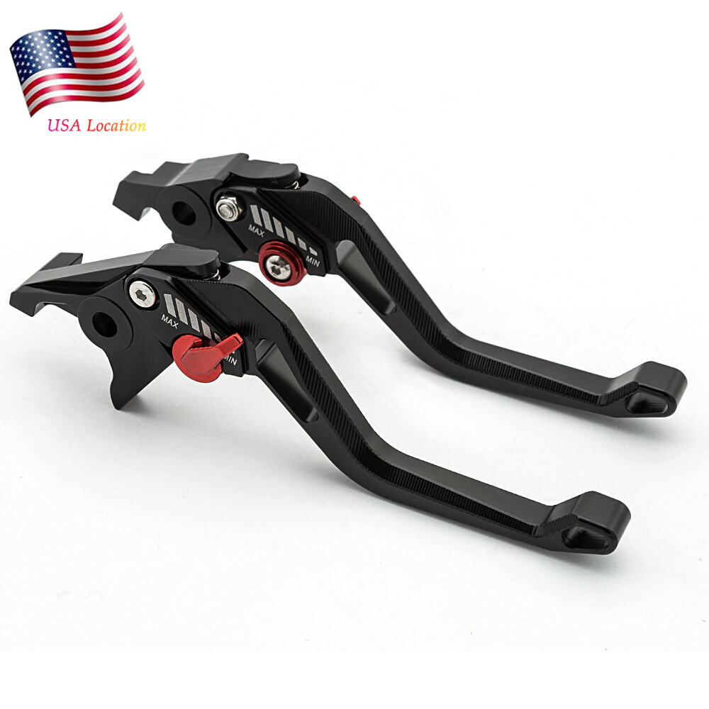 For VTX1300 2003-2008 CB400 VTEC 2002-2008 Brake Clutch Levers CNC Short Black