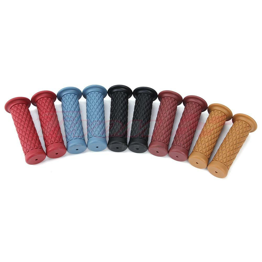 Pair of Motorcycle 7/8″ Handlebar Rubber Gel Hand Grips Bar Sport Street Bike US