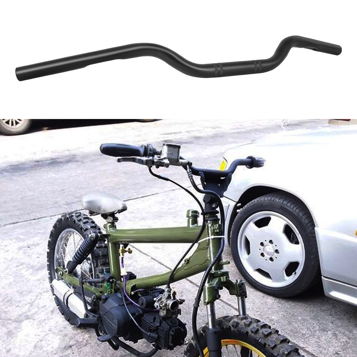 7/8″ Handle Bar Tracker Drag Handlebar For Honda Super Cub Pit Bike Dirt Bike