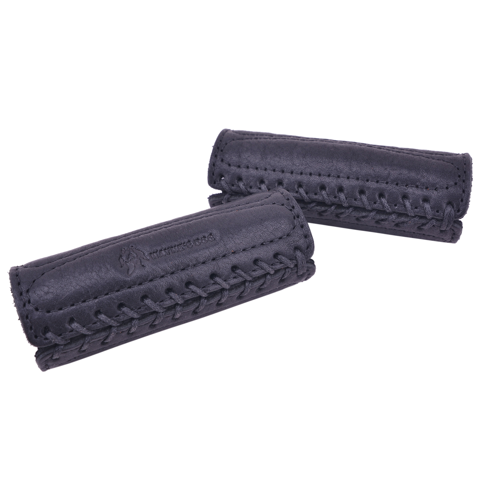 Handmade Cowhide Leather Motorcycle Handlebar Grips Cover Grip Tape Protector