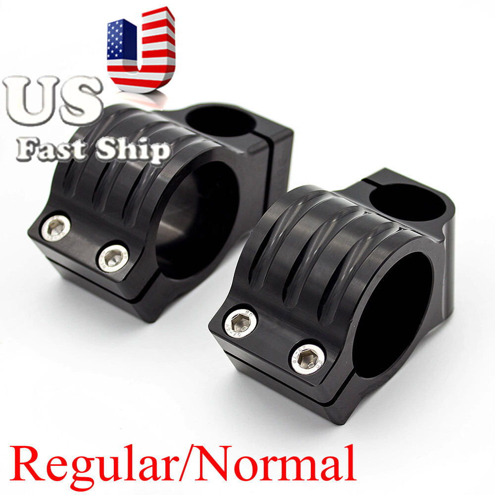 Regular/Riser CNC 31-55mm Fork Clip On Handlebar Tube Head Mount Clamp Kits Type