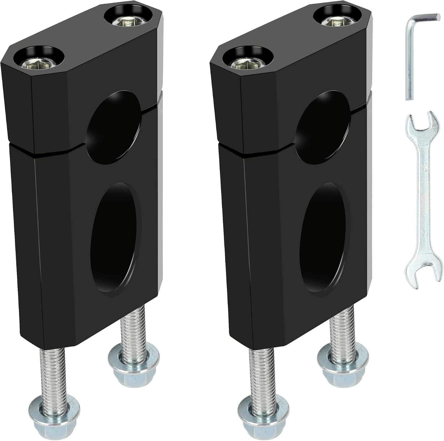 Durable 22mm Handlebar Risers for Improved Control in Dirt Bikes and Mini Bikes