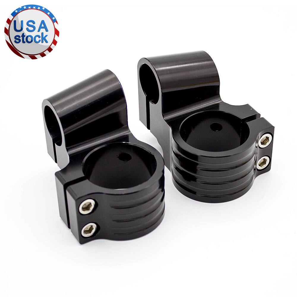 CNC Black 50mm Riser Fork Tube Clip On Handlebar Heads Mount Handle Clamp