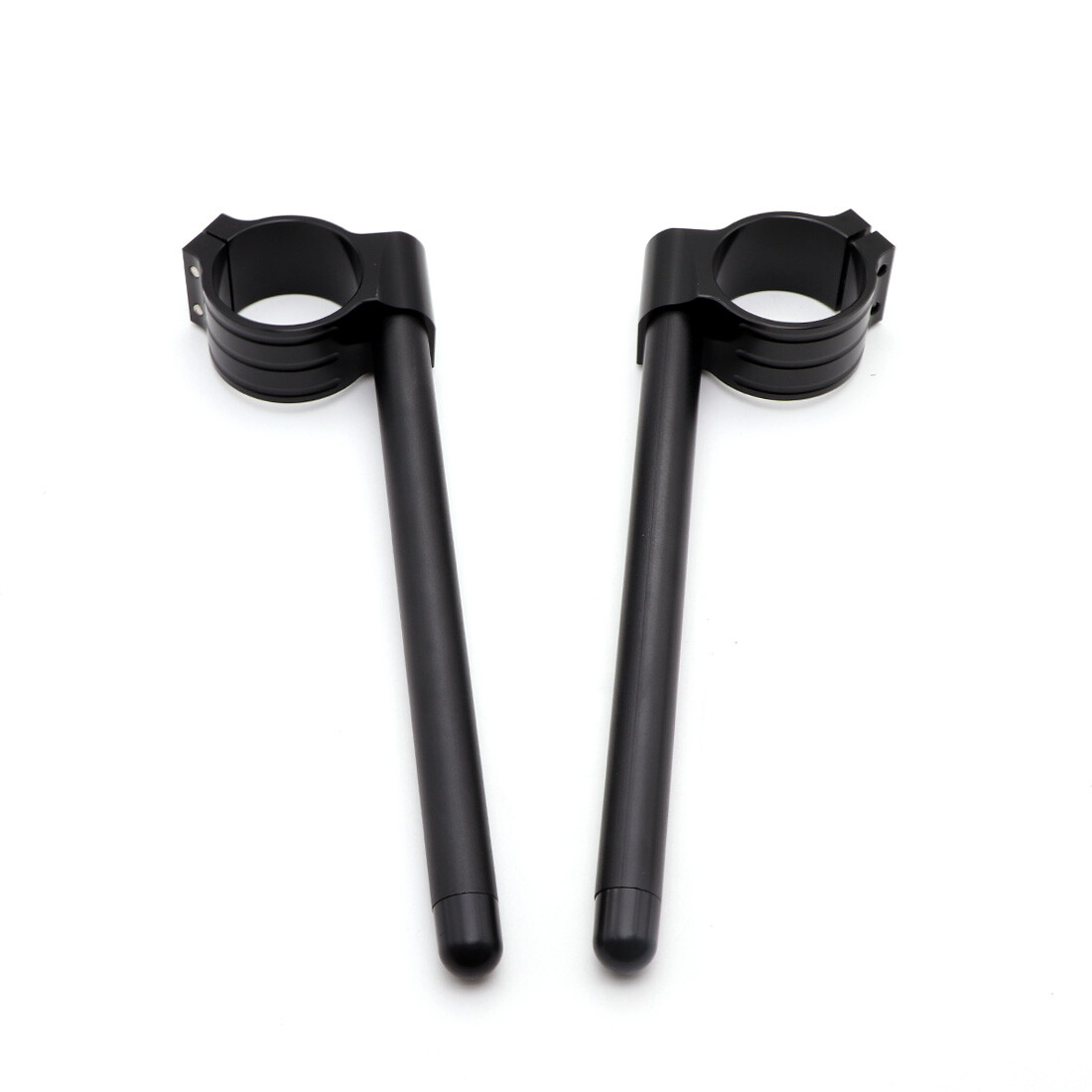 58mm Black Clip-On Clip Ons CNC Handlebar Bar Fork Tube For Benelli Leoncino 500