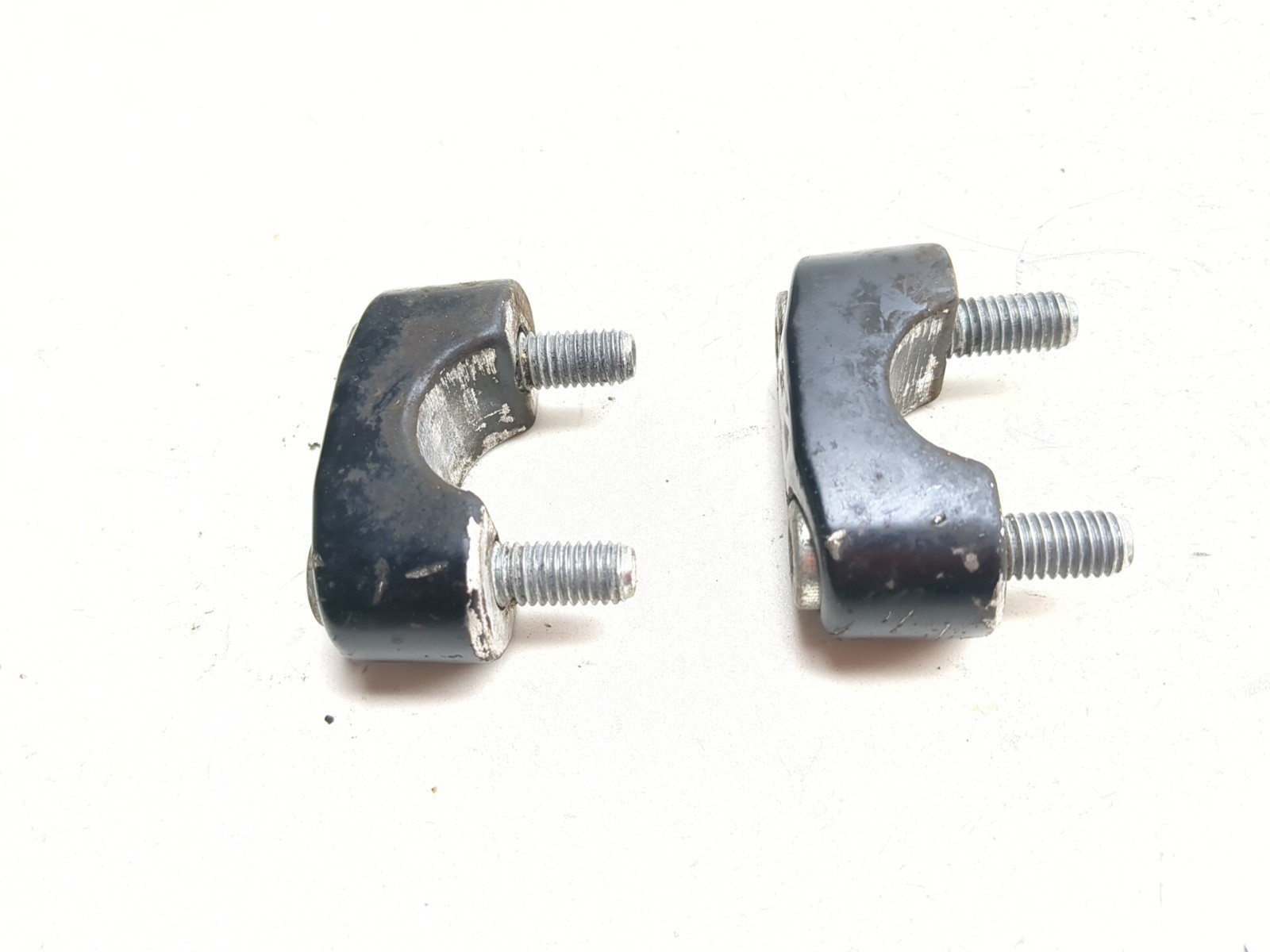 08-12 Moto Guzzi V7 Classic 750 Front Left & Right Upper Handlebar Riser Clamps