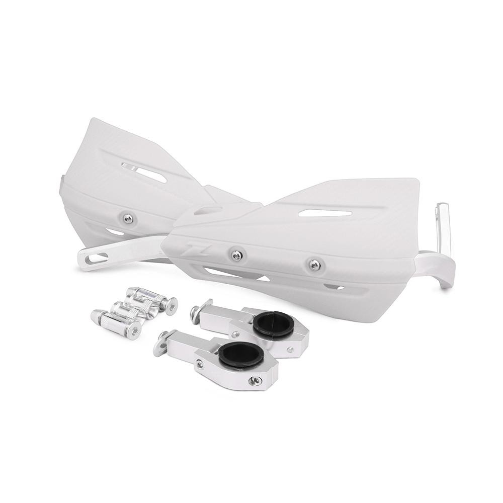 Dirt Bike Hand Guards Handguards 7/8″ 1 1/8″ for Supermoto MX Ebike ATV White