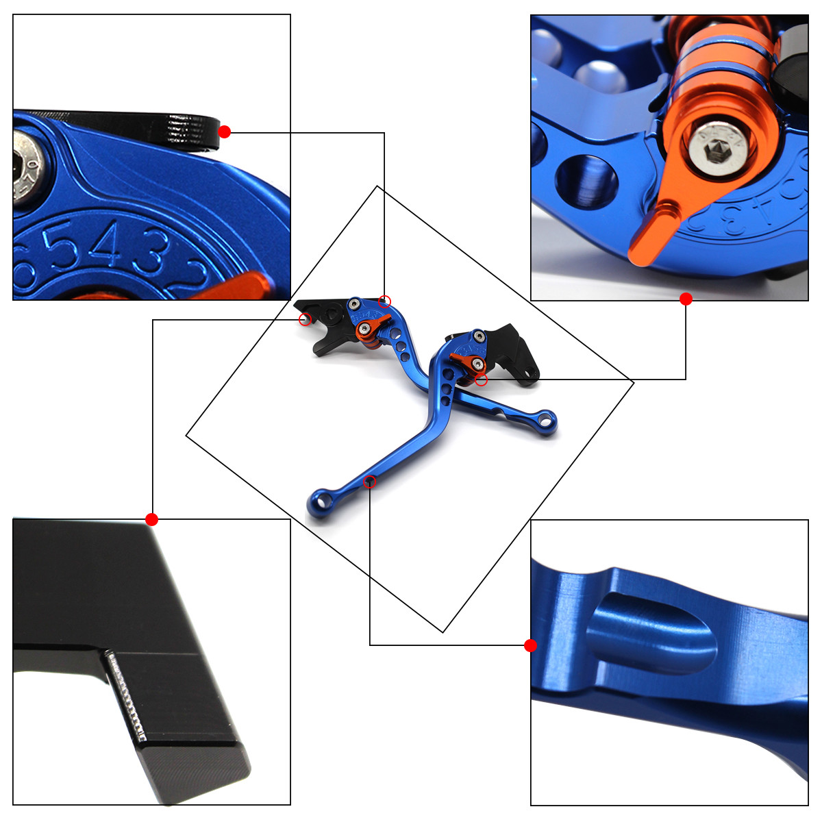 CNC Adjusting Short Brake Clutch Levers CBR Logo Handle For CBR900RR 1993-1999