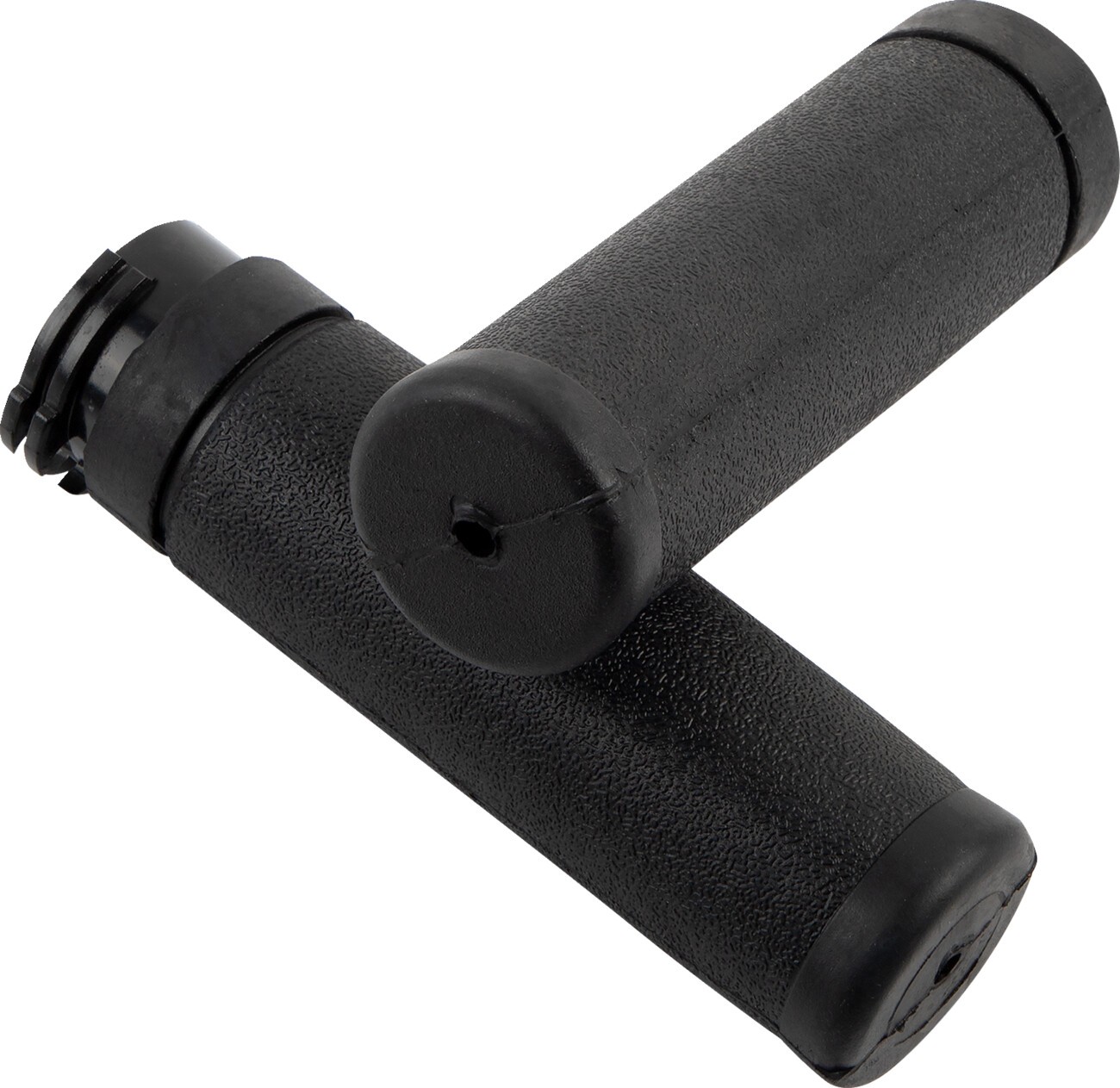 Drag Specialties Factory Style Grips Rubber Black Pair 1″ Handlebar Throttle