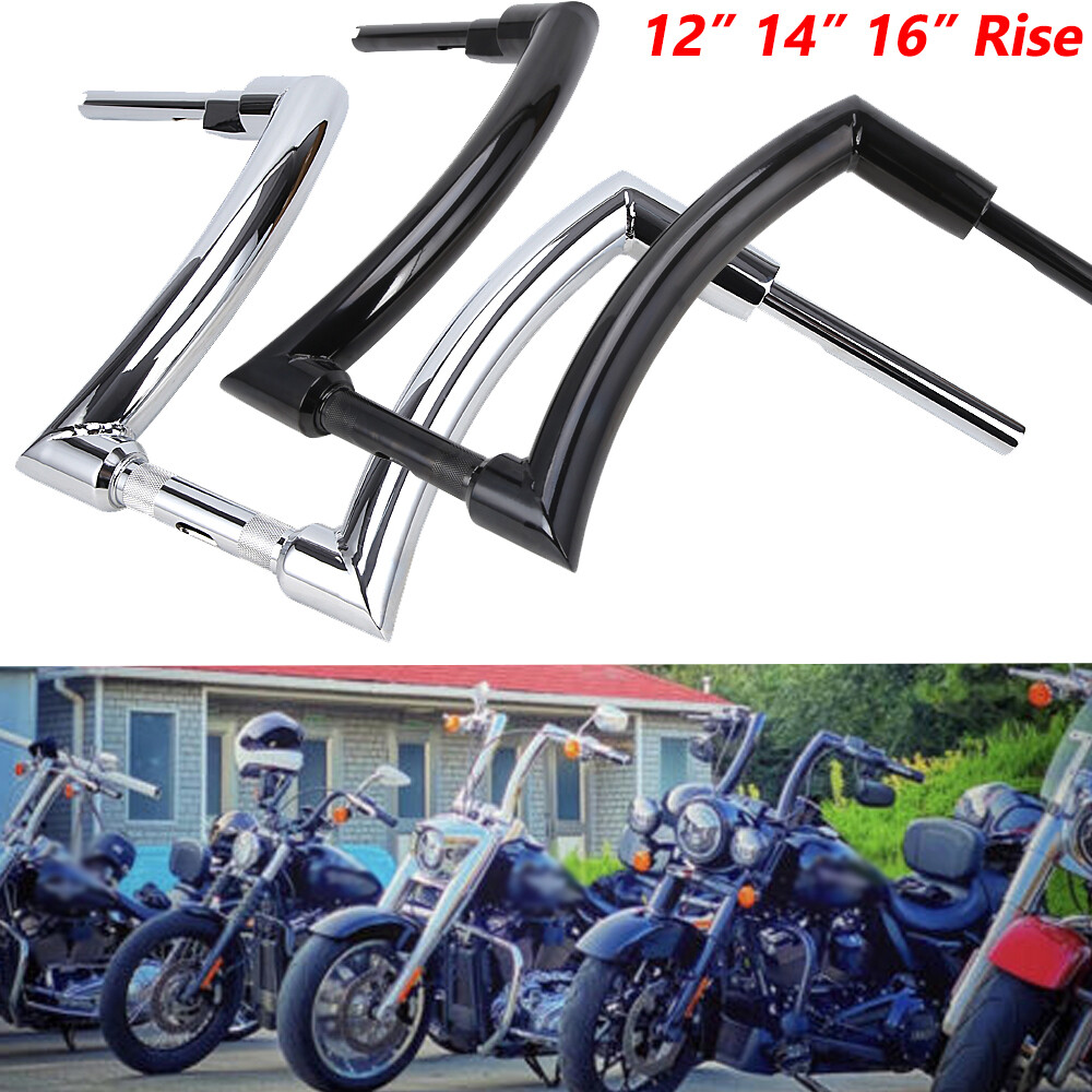 Rise 12″ 14″ 16″ 18″ Ape Hangers Handlebar For Harley Sportster Softail Dyna