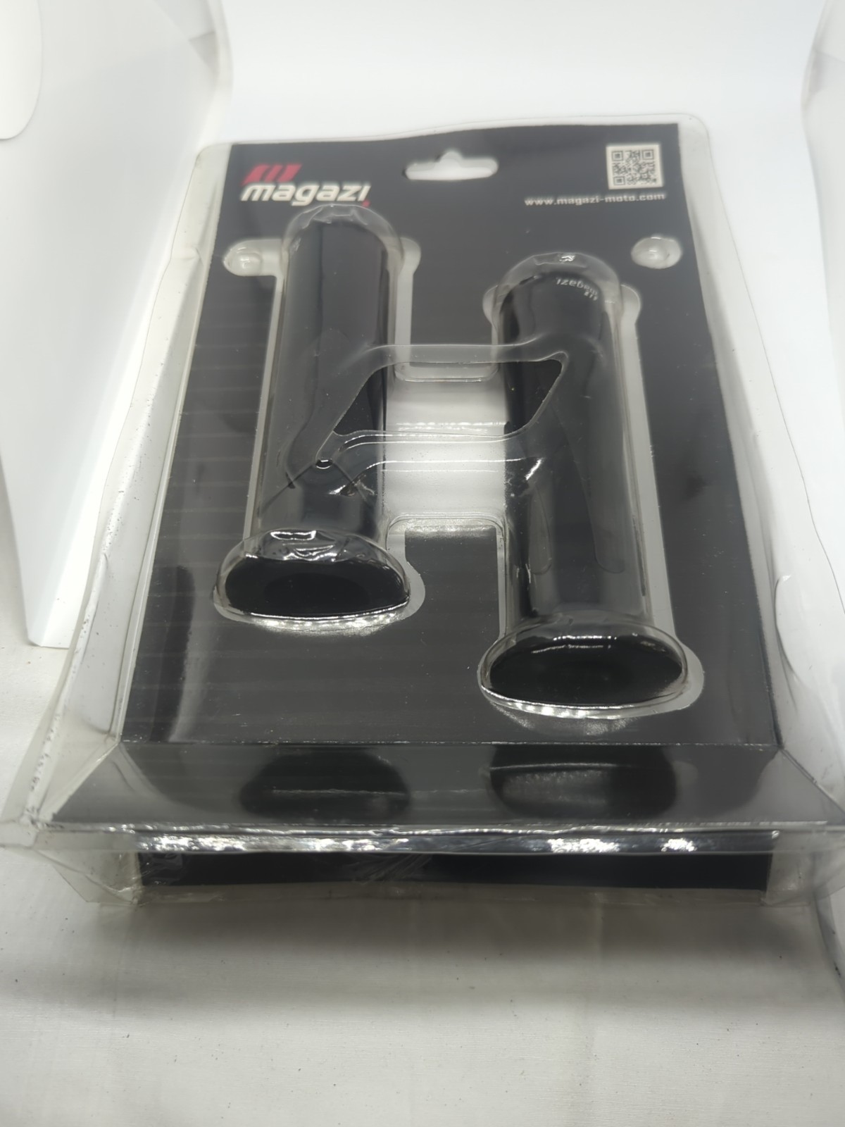 2x Lava Black Handlebar Grip (22mm+25mm) Rubber