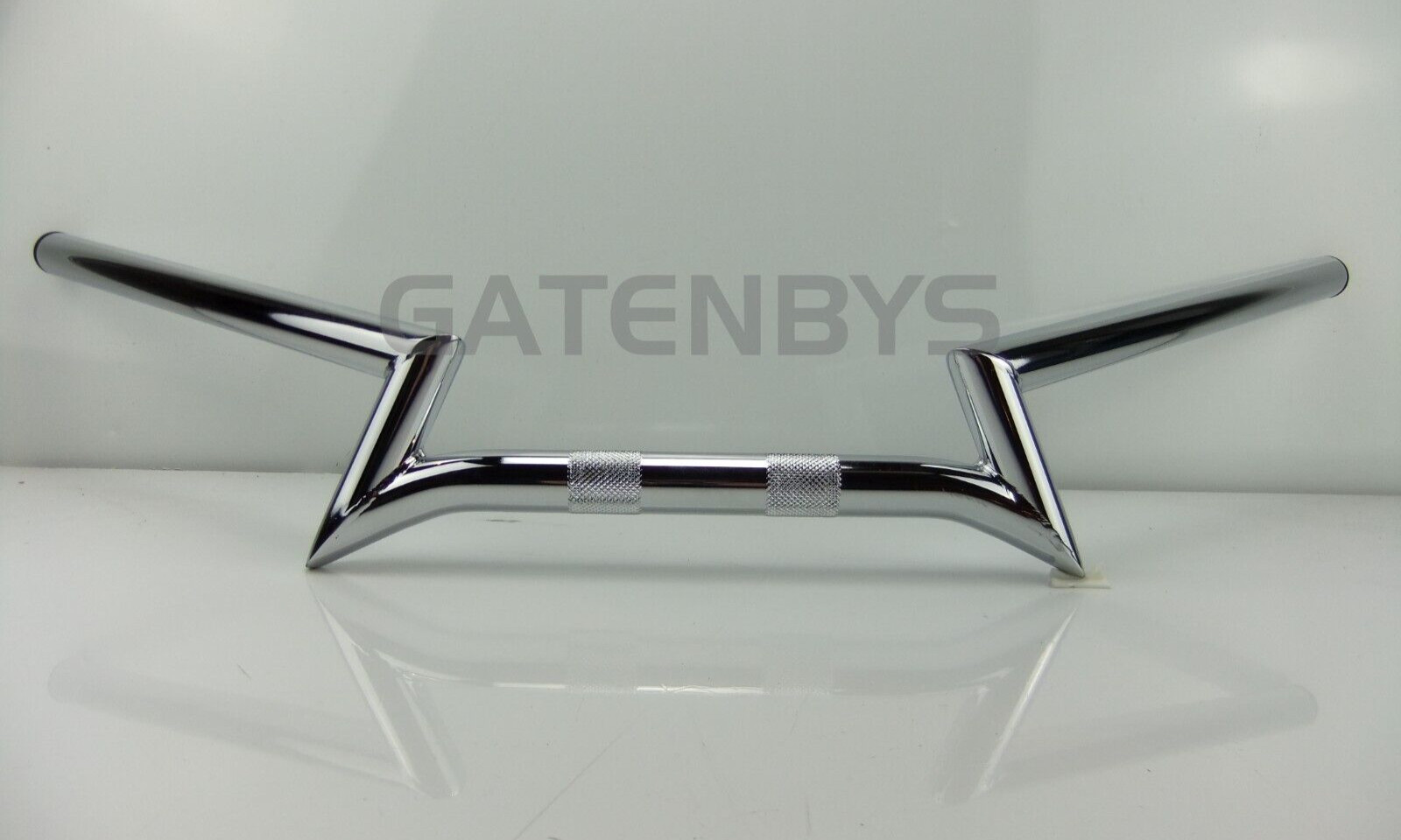 1″ Chrome Z-Bar Motorcycle Handlebar NONE DIMPLED Sportster FX Shovel