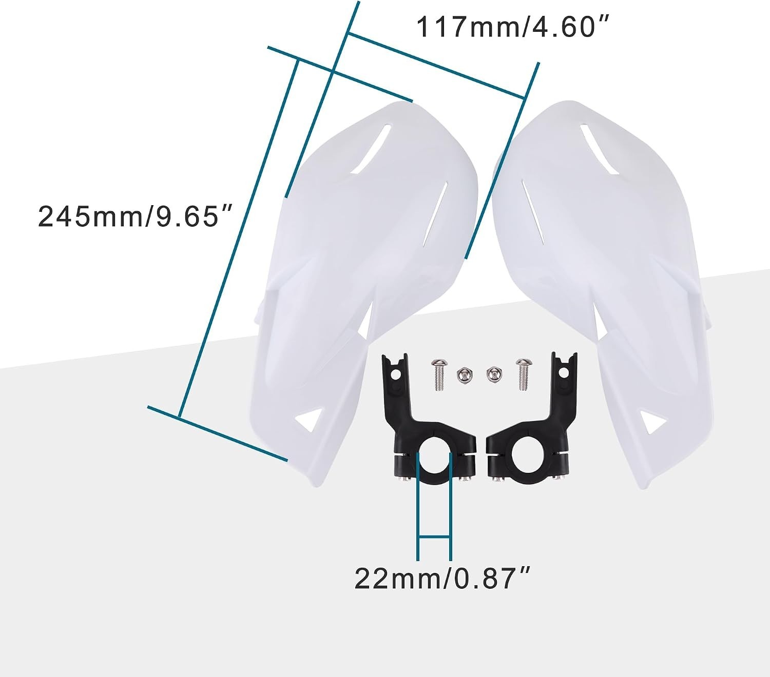 Durable 7/8″ Motorcycle Handguards – Ultimate Protection for Off-Road Riding