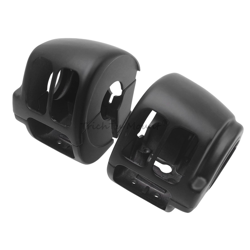 Matte Black Handlebar Switch Housings Cover For Harley Softail Heritage Classic