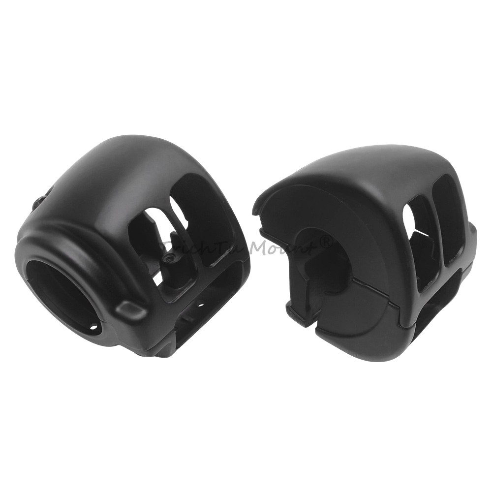 Matte Black Handlebar Switch Housings Cover For Harley Softail Heritage Classic