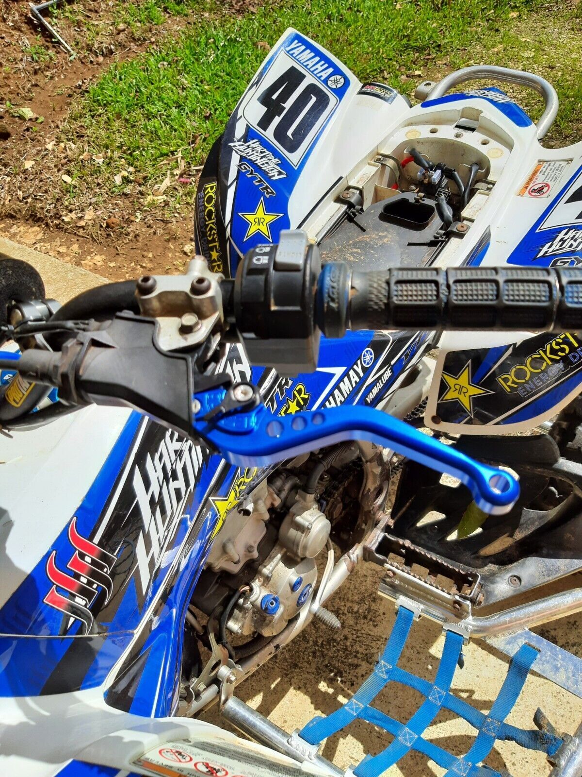 For Yamaha Raptor YFM660 2001-2006 CNC Brake ＆ Clutch Levers Blue Adjustable
