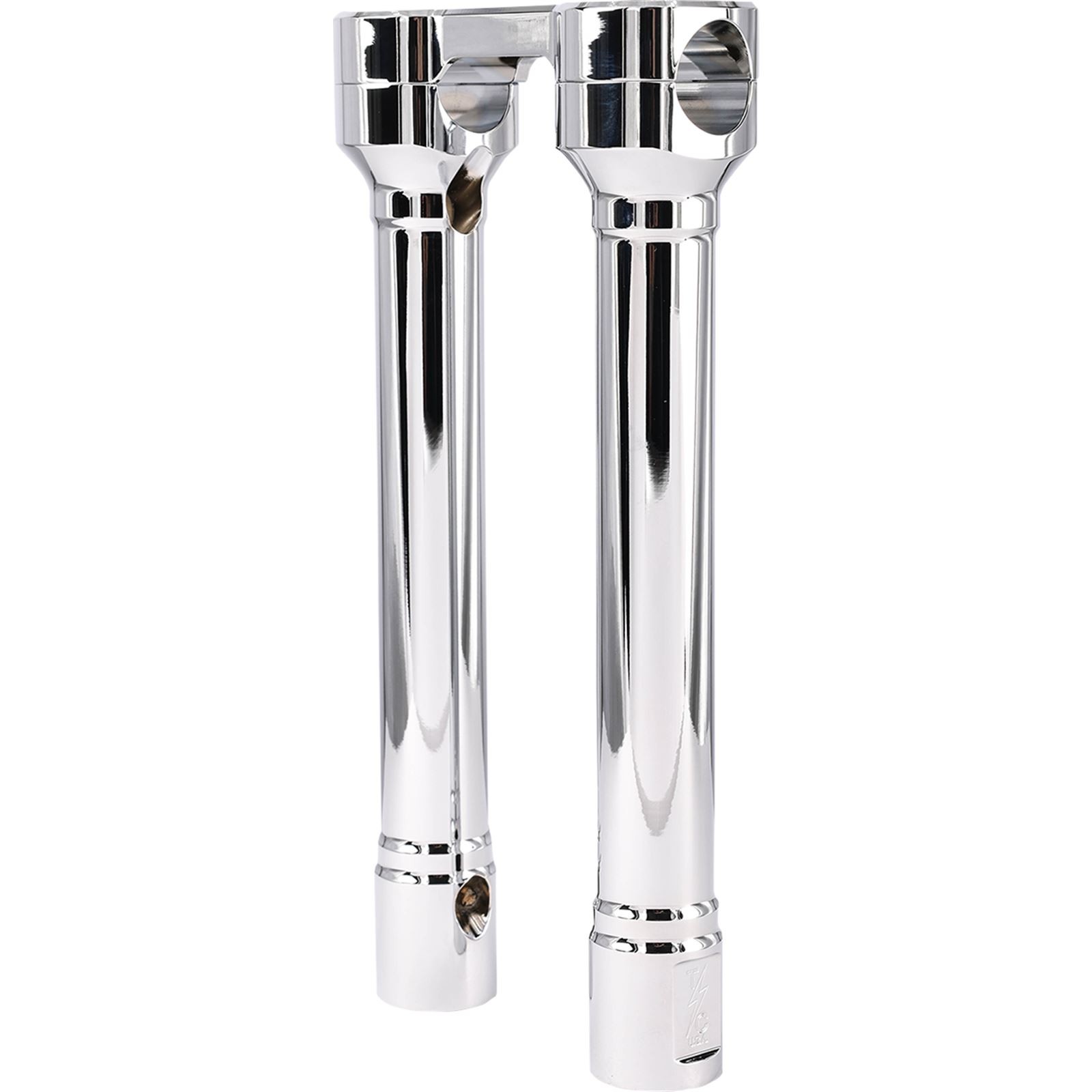 Thrashin Supply Company Risers – Hole Shot – 10″ – Chrome TSC-1010-3