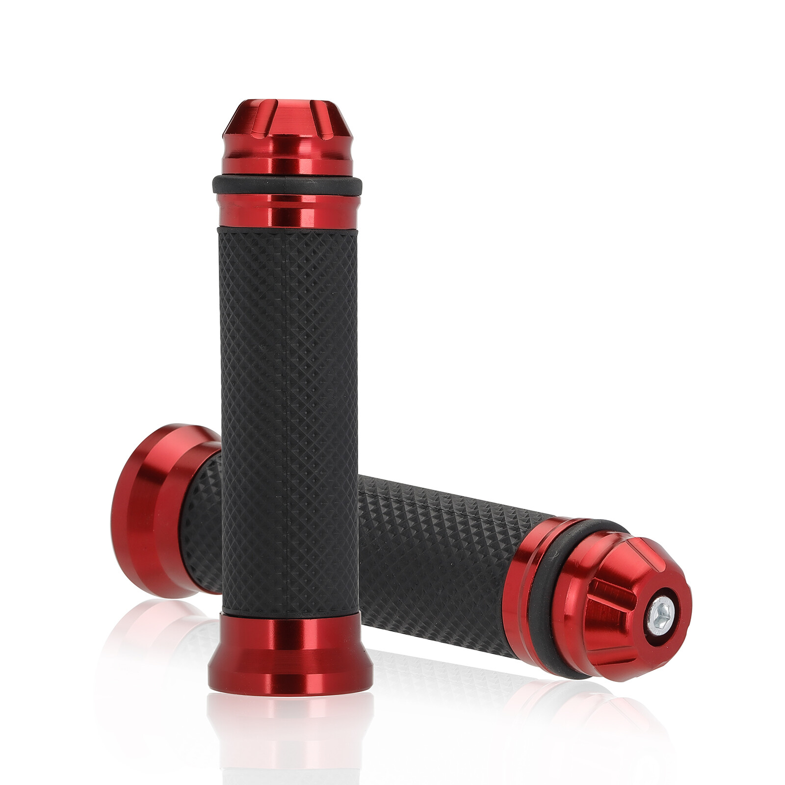 Motorcycle 7/8″ 1″ Handle Bar Hand Grips Rubber Gel For YAMAHA HONDA KAWASAKI