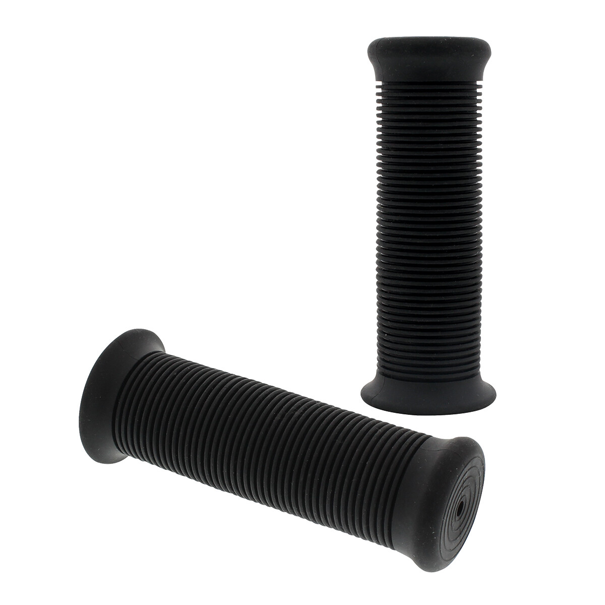 United Pacific 52000 Black Motorcycle Rubber Grip Set – 1″ or 1-1/8″ – Pack of 2