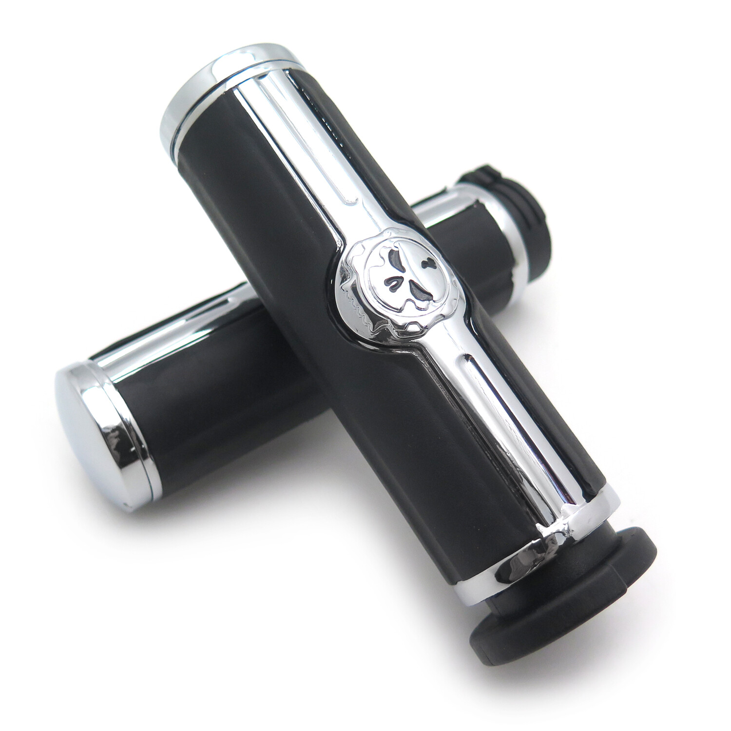 Skull 1″ Hand grips For Harley Davidson 1996-later VRSC XL XR Dyna Softail