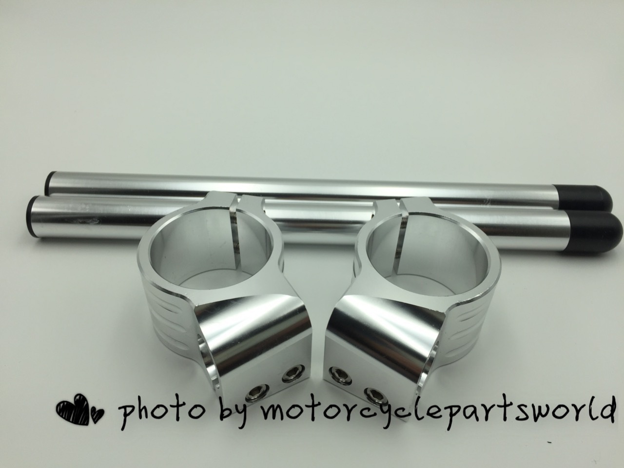 35mm, 7/8″ Tube, CNC Motorcycle Universal Clip On Ons Fork Handle Bar Handlebars