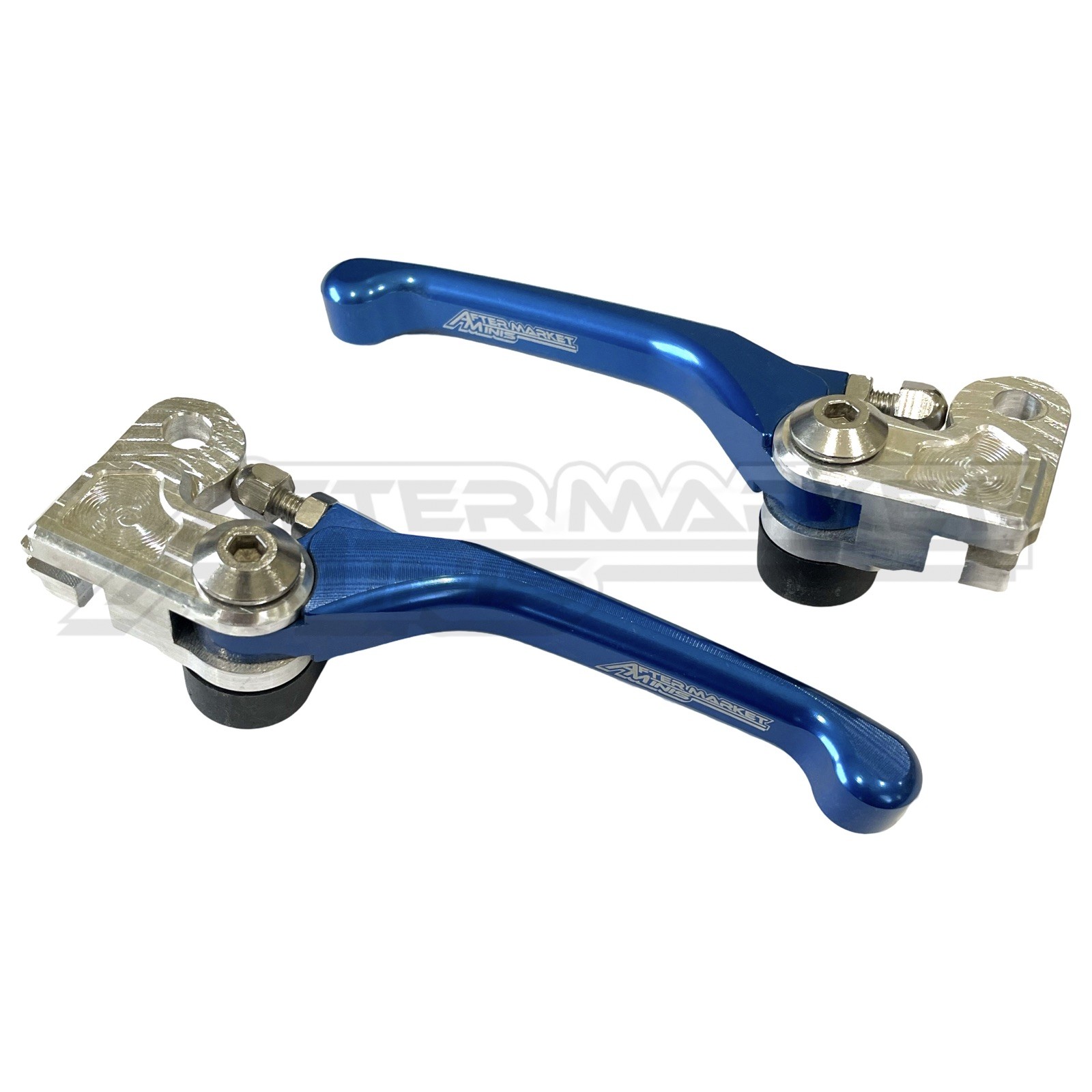 Yamaha PW 50 Aftermarket Minis Foldable And Adjustable Brake Lever Set. BLUE