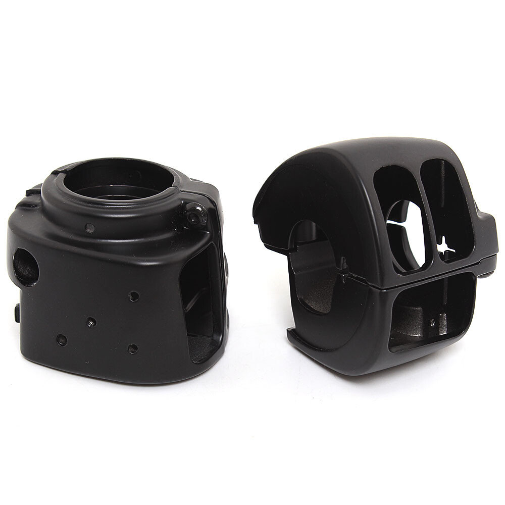 Black Handlebar Hand Control Switch Housing Cover Kits For Harley Dyna Softail