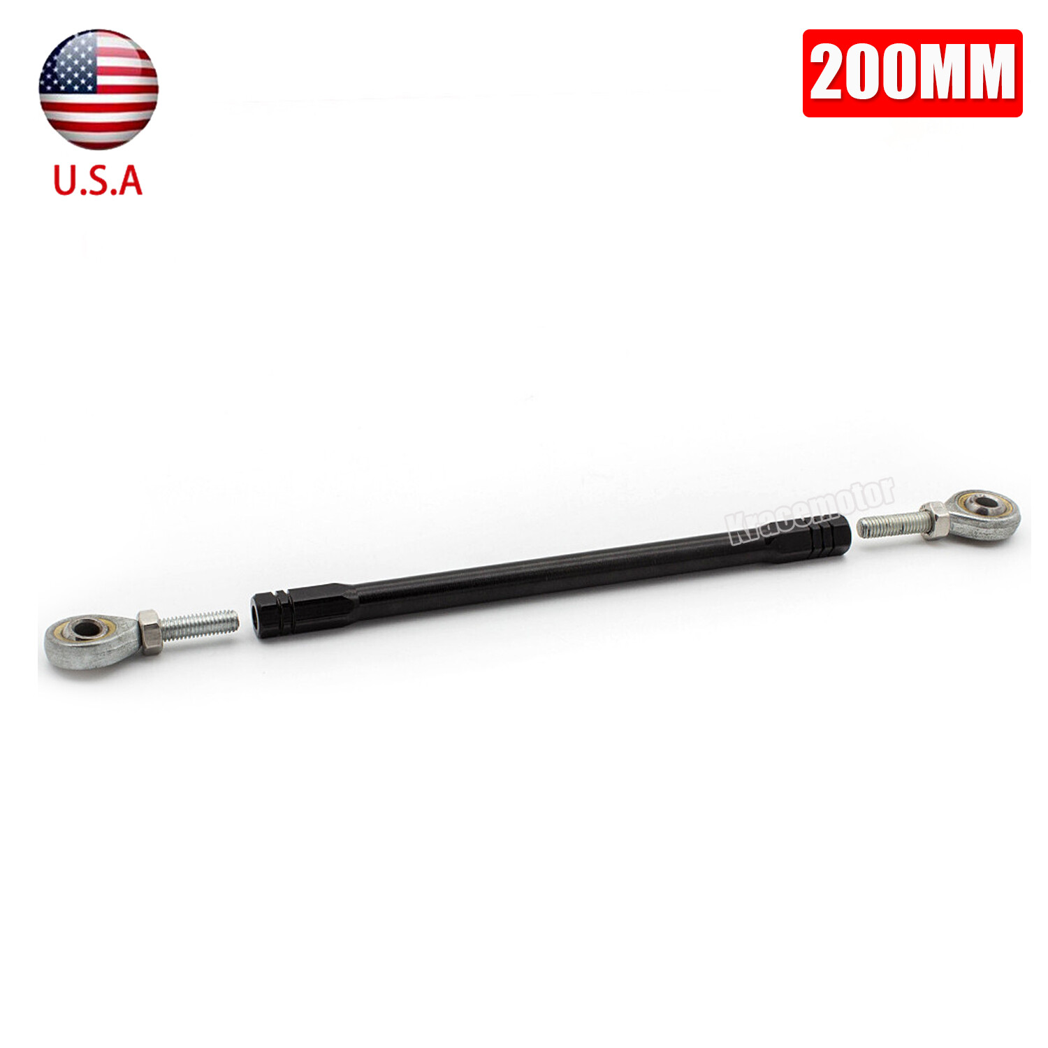 Motorbike 200mm Rearset Gear Shift Shifter Rod Linkage Replacement Part Black US
