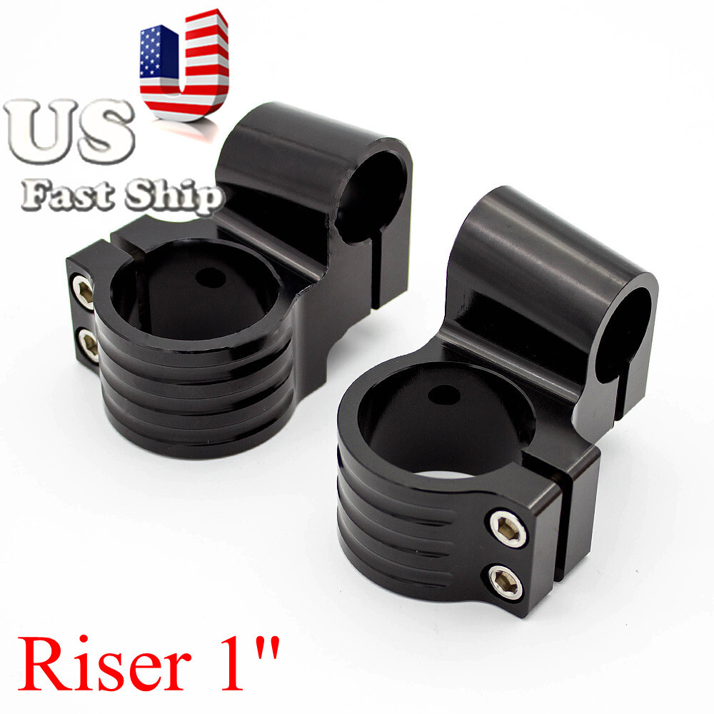 CNC 54mm Raise 1in Clip On Fork Clamp Replacement Universal For Raing Streetbike
