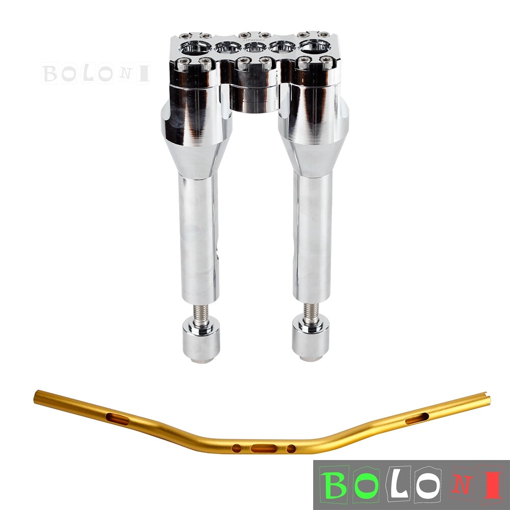 For Harley Dyna Softail Sportster FXBB FXBBS Club Style 1″ Handlebar & Riser Kit