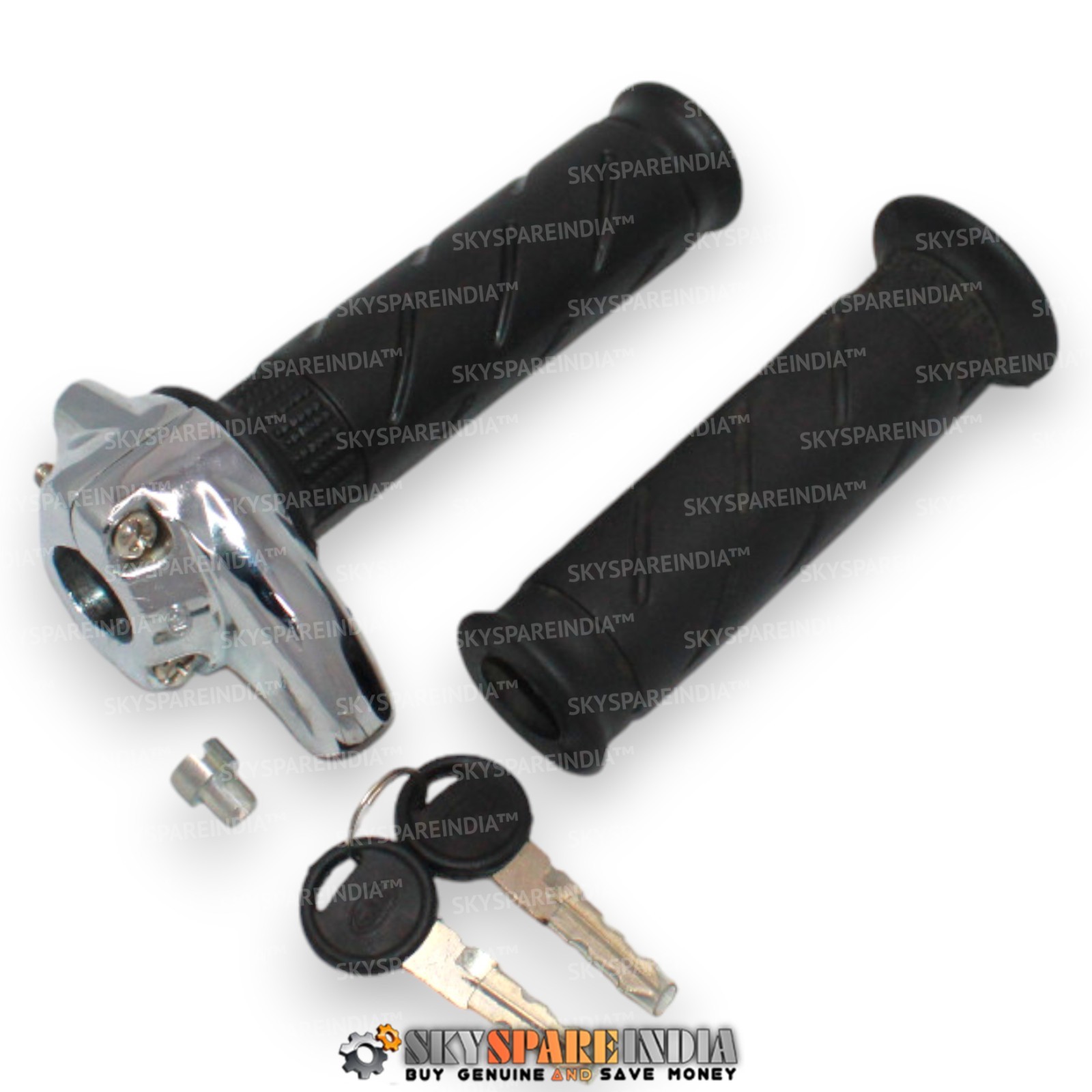 Lockable Throttle Twist Grip Compatible With Royal Enfield Triumph Norton BSA