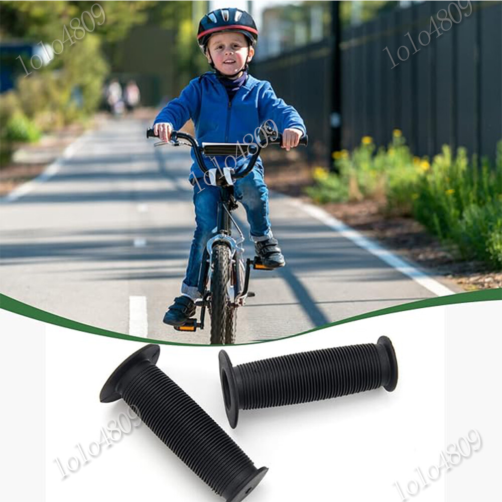 2PCS Motorcycle Scooter Bicycle Anti-Slip Soft Rubber Handlebar Hand Grip Cover