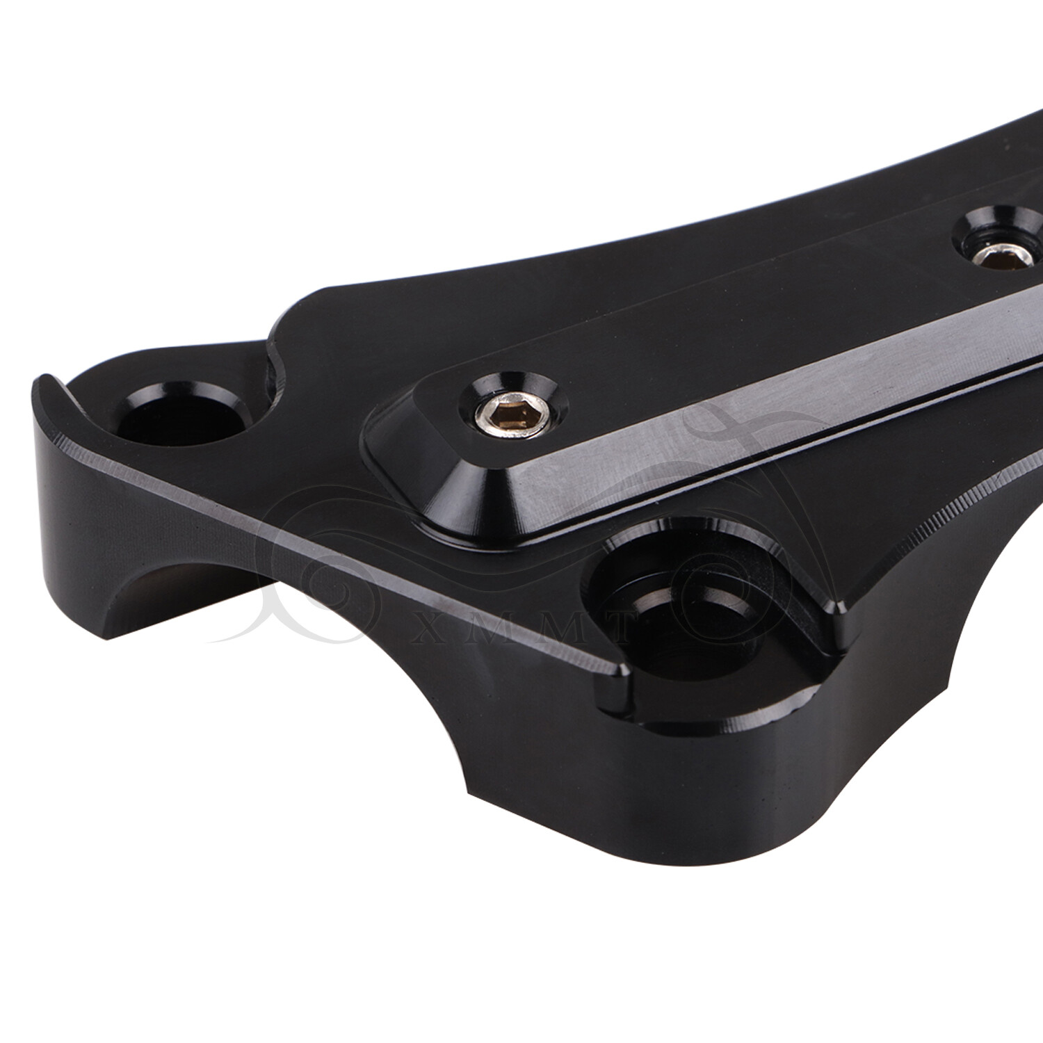 Black CNC Billet Aluminum Handlebar Riser Top Clamp For Harley Touring 1997-2019