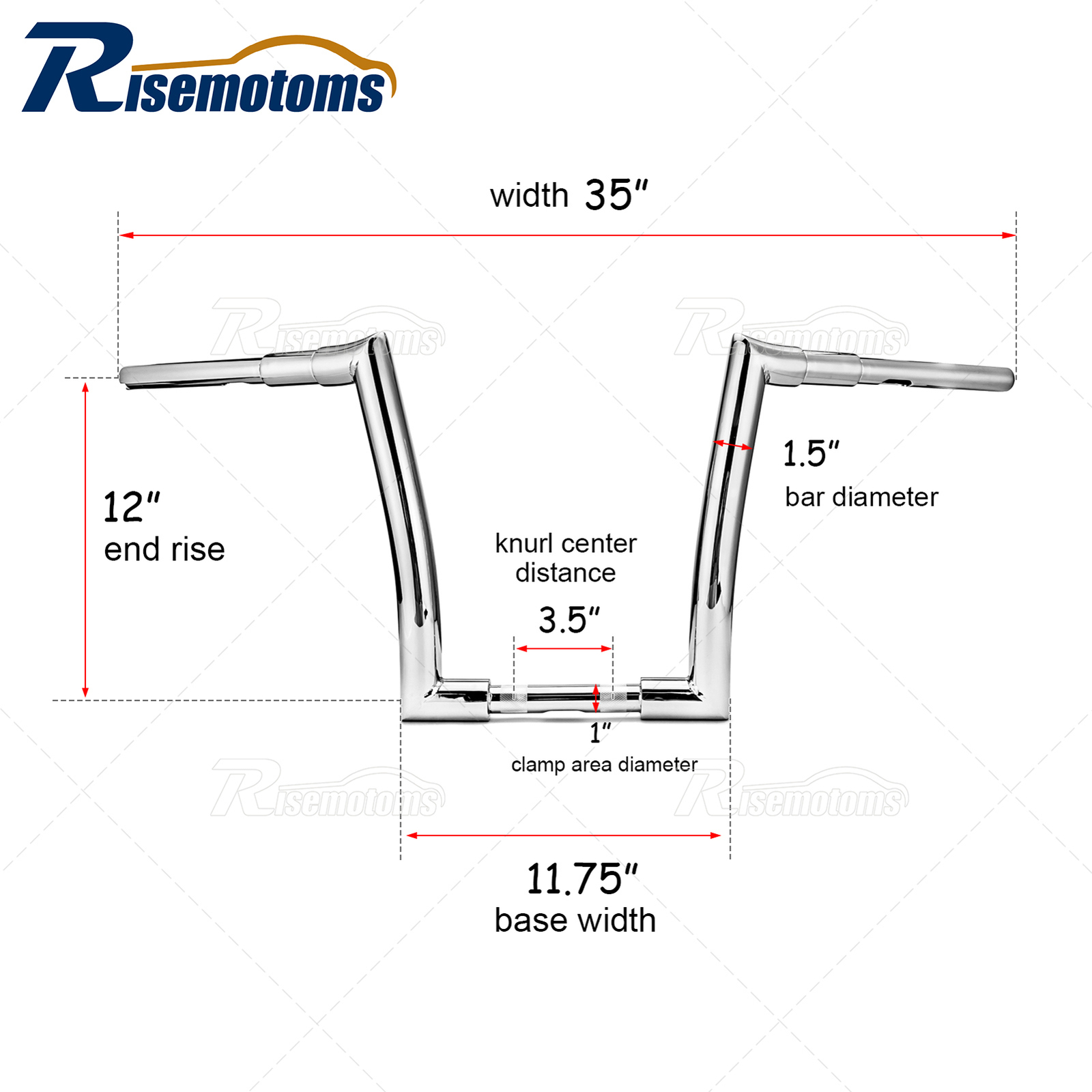 12″ 14″ 16″ 18” Ape Hanger 1-1/2″ Fat Handlebar For Harley Road King Road Glide