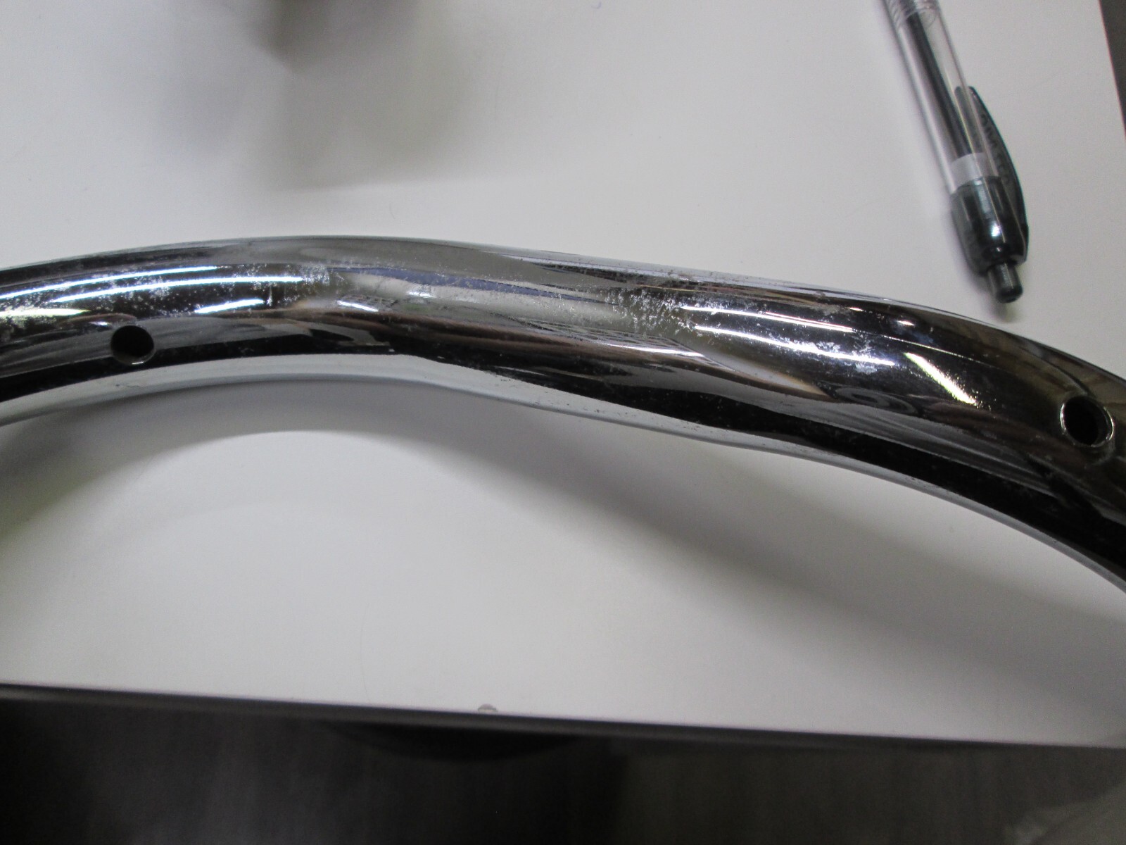 ROADKROME LOT OF TWO ( YOU GET 2) BUCKHORN PULLBACK HANDLEBARS – 1 INCH CHROME