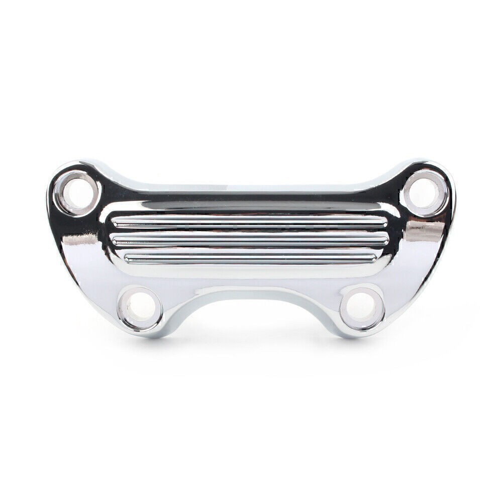 1″ Handlebar Riser Top Clamp Cover for Harley Sportster Softail Dyna Chrome